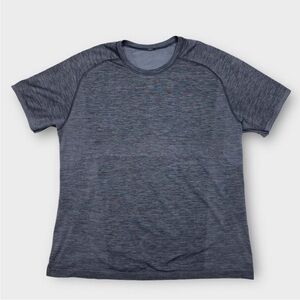 Lululemon Vent Tech Shirt Mens 2XL Gray “Stretch Your Head”, Size XXL
